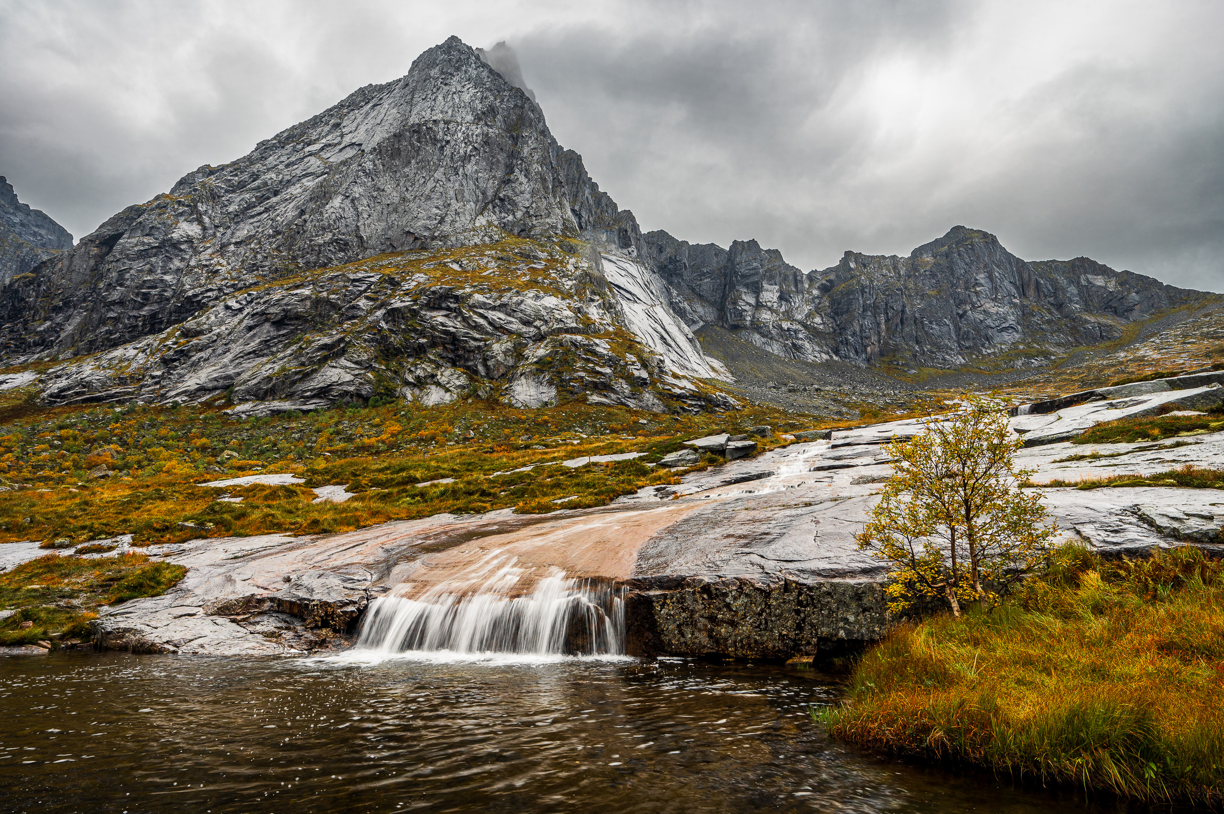 Norvege monelva waterfall