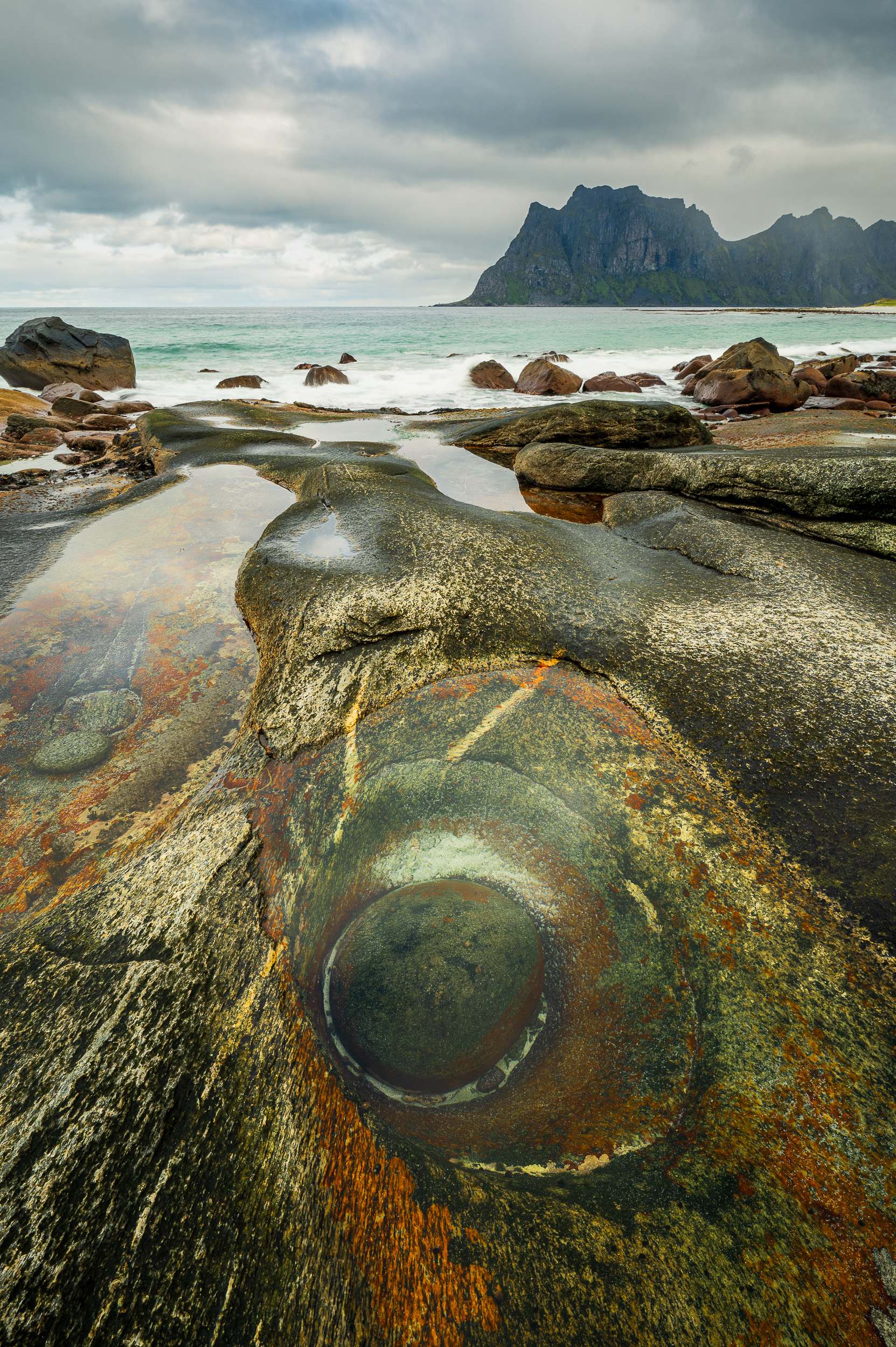 Norvege Lofoten Uttakleiv beach