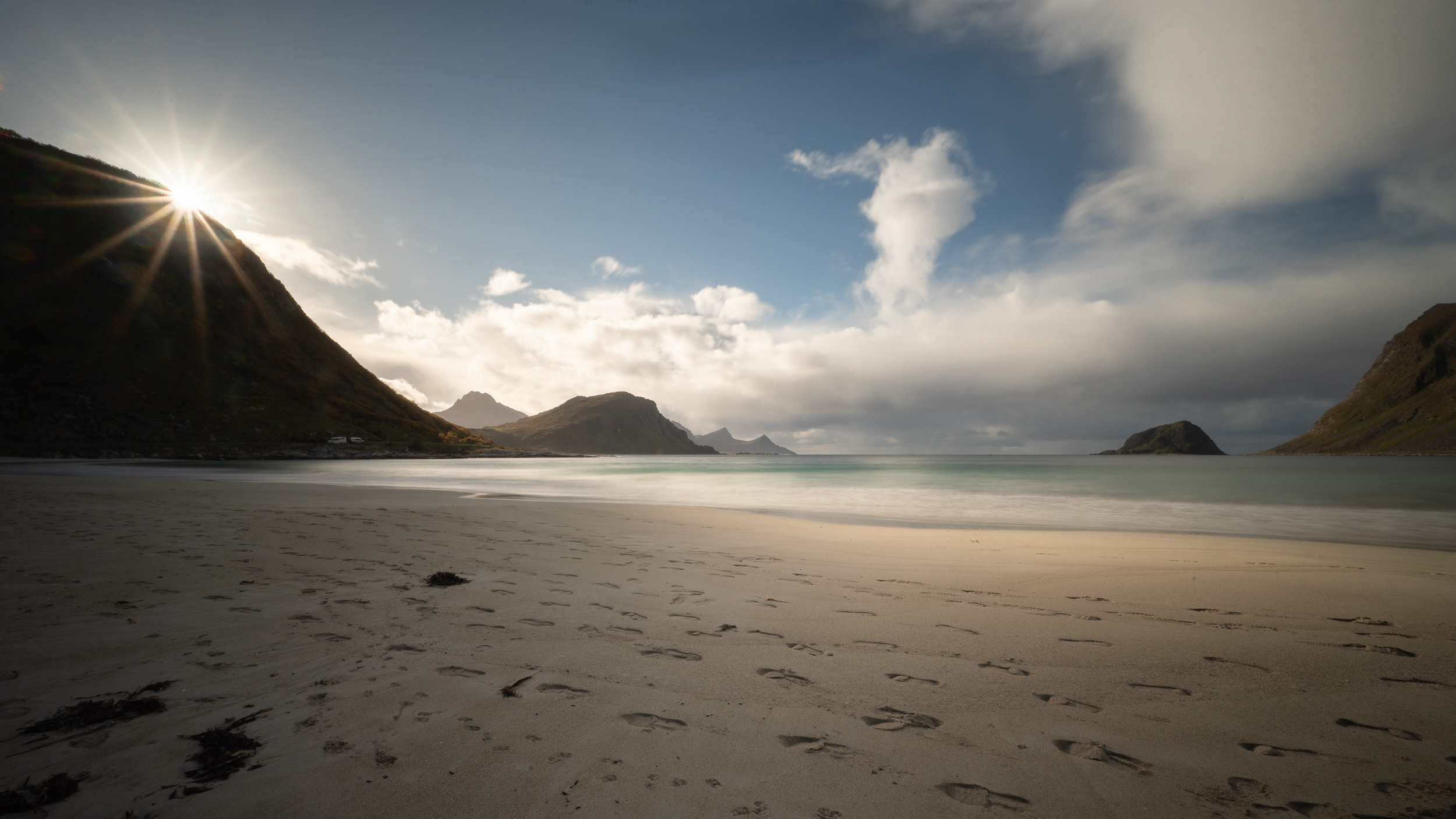 Norvege lofoten vik beach